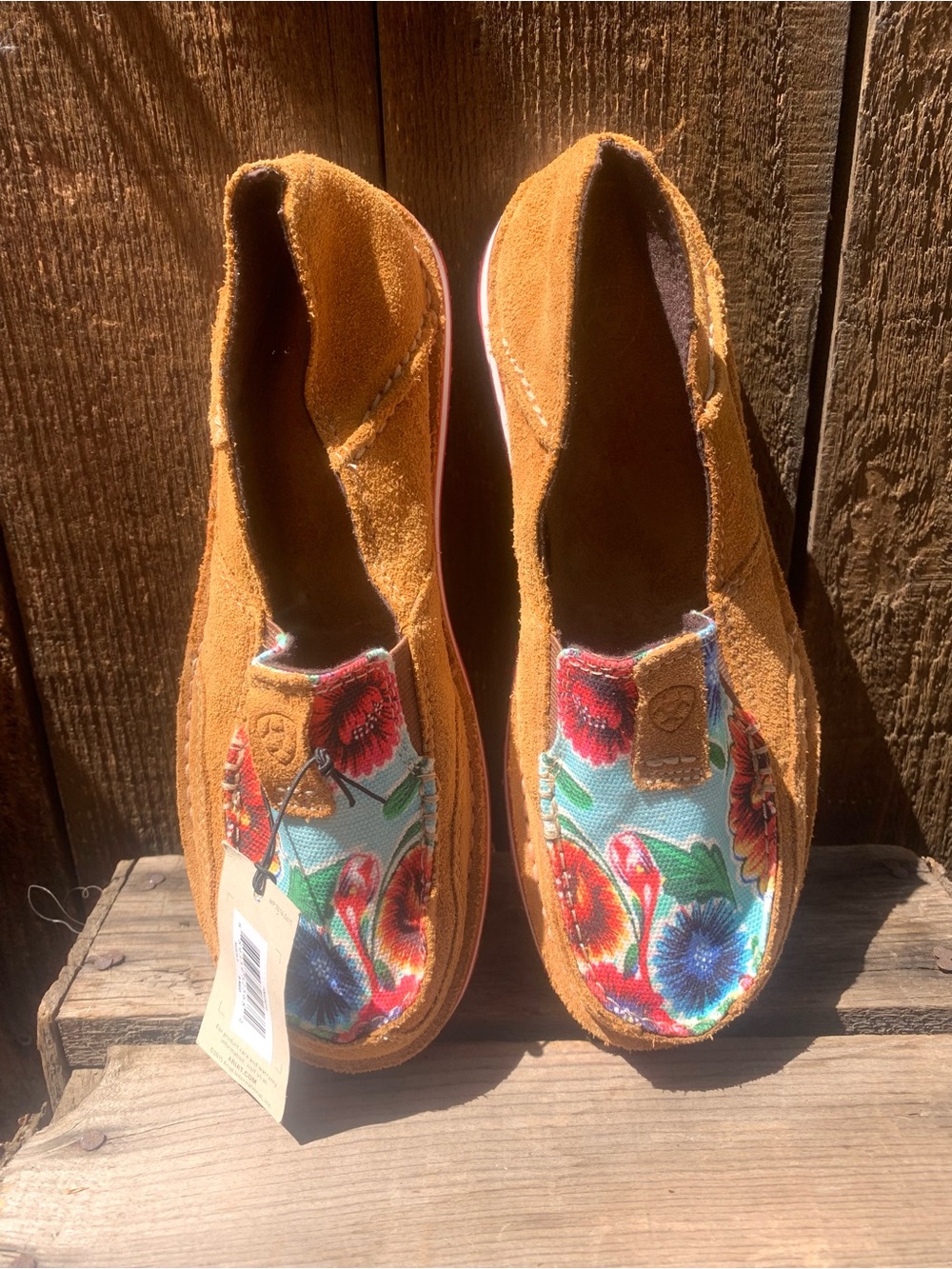 Ariat multicoloured floral print slip on Shoes